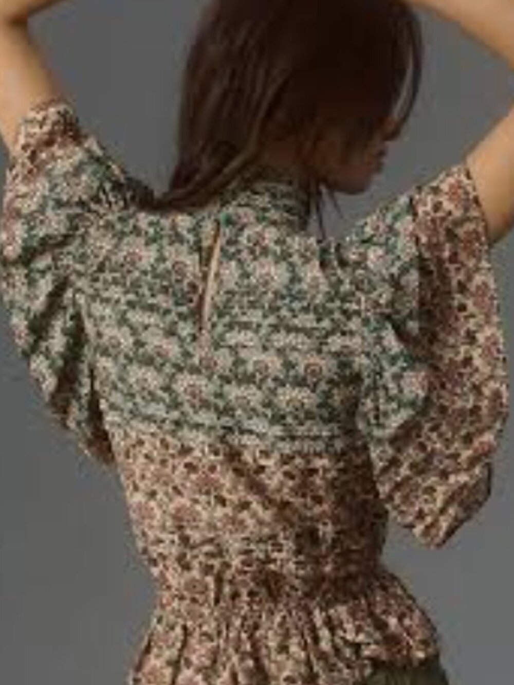 Anthropologie Let Me Be Floral high-necked top NWT - MEDIUM - Picture 3 of 8